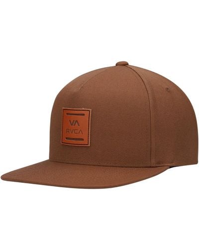 RVCA All The Way Snapback Hat - Brown