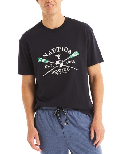 Nautica Graphic Sleep T-shirt - Black