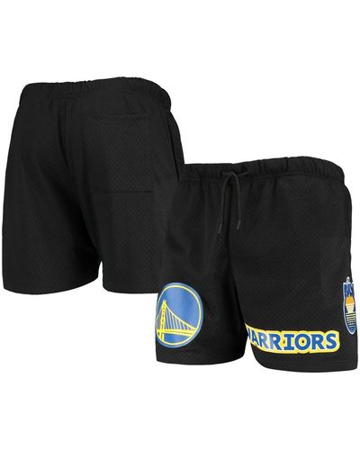 Pro Standard Golden State Warriors Mesh Capsule Shorts - Black