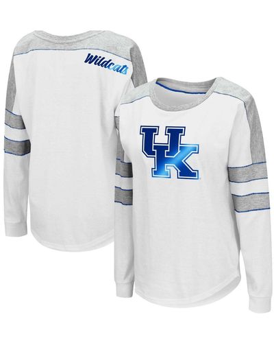 Colosseum Athletics Kentucky Wildcats Trey Dolman Long Sleeve T-shirt - Blue