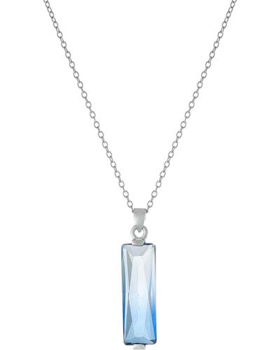 Giani Bernini Ombre Crystal Pendant Necklace - Metallic