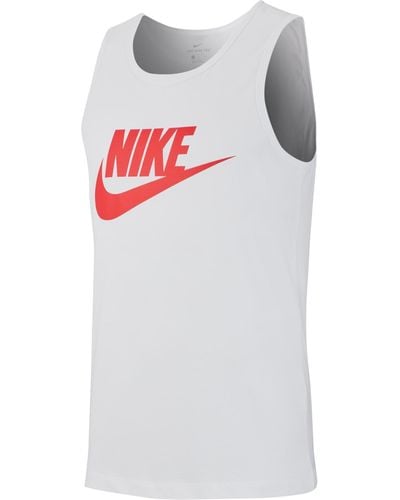 Nike Futura Icon Logo Vest T Shirt - White