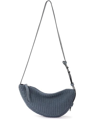 The Sak Tess Crochet Mini Sling Bag - Blue