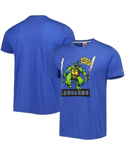 Homage And Teenage Mutant Ninja Turtles Leonardo Tri-blend T-shirt - Blue