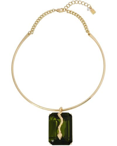 Robert Lee Morris Snake Pendant Necklace - Metallic
