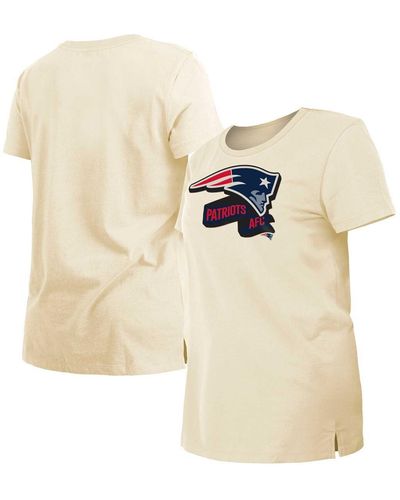 KTZ New England Patriots Chrome Sideline T-shirt - Natural