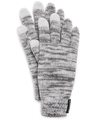 Muk Luks Heat Retainer Gloves - Gray