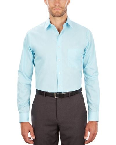 Van Heusen Classic-fit Poplin Dress Shirt - Blue