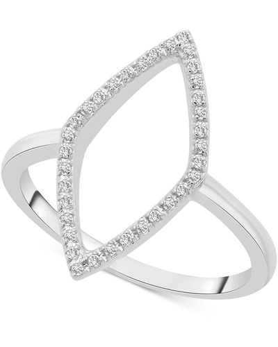 Wrapped in Love Diamond Rhombus Statement Ring (1/10 Ct. T.w. - Metallic