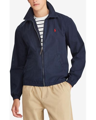 Polo Ralph Lauren Navy Bayport Windbreaker Jacket - Blue