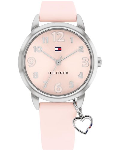 Tommy Hilfiger Kids Quartz Silicone Watch 34mm - Pink