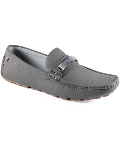 Tommy Hilfiger Ayele Moc Toe Driving Loafers - Gray
