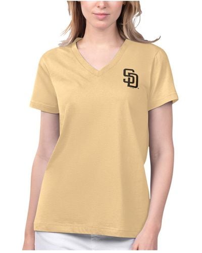Margaritaville San Diego Padres Game Time V-neck T-shirt - Natural