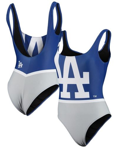 FOCO Los Angeles Dodgers Team One-piece Bathing Suit - Blue