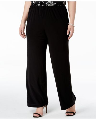 Black Alex Evenings Pants, Slacks and Chinos for Women | Lyst