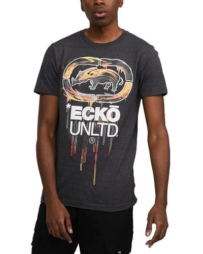 Ecko' Unltd Dripski Graphic T-shirt - Black