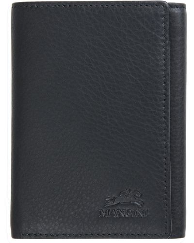 Mancini Monterrey Collection Trifold Wallet - Black