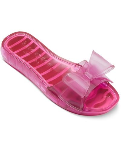 Kate Spade Tie The Knot Slip-on Embellished Slide Sandals - Pink