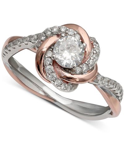 Giani Bernini Cubic Zirconia Love Knot Ring - Metallic