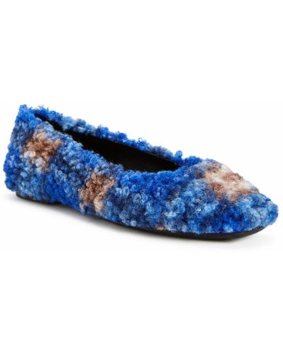 Katy Perry The Evie Cozy Ballet Square Toe Flats - Blue