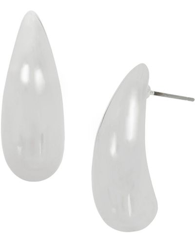 Robert Lee Morris Dome Post Earrings - White