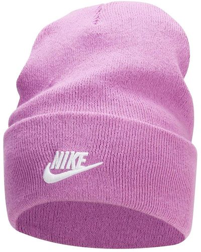 Nike Futura Lifestyle Tall Peak Cuffed Knit Hat - Purple