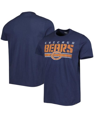 '47 Chicago Bears Logo Team Stripe T-shirt - Blue