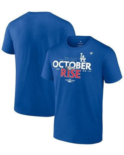 Fanatics Los Angeles Dodgers 2022 Postseason Locker Room T-shirt - Blue