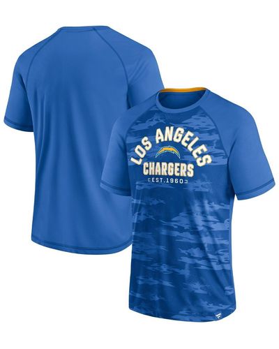 Fanatics Los Angeles Chargers Hail Mary Raglan T-shirt - Blue
