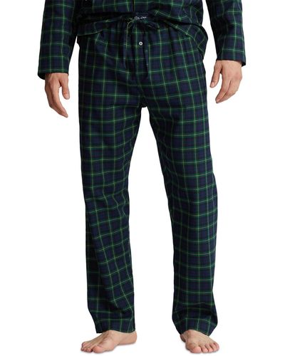 Polo Ralph Lauren Bear Flannel PJ Pajama Pants Red, Grey -- 2