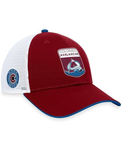 Colorado Avalanche Fanatics Branded Logo Adjustable Hat - Heather Gray