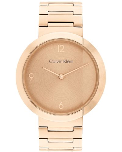Calvin Klein Carnation Gold-tone Stainless Steel Bracelet Watch 38mm - Natural