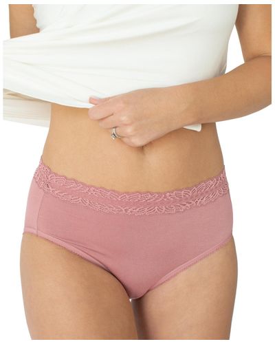 Kindred Bravely Plus Size High-waisted Postpartum Recovery Panties (5 Pack) - Brown