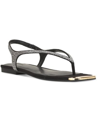 INC International Concepts Pasca Flat Sandals - Metallic