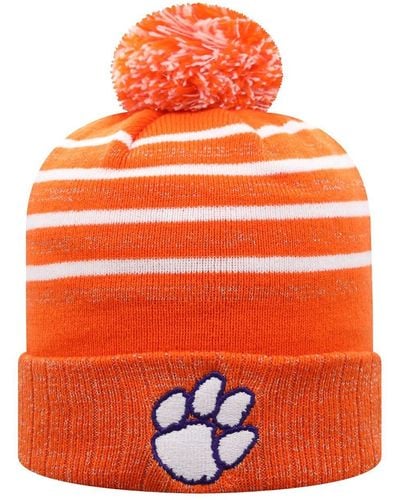 Top Of The World Clemson Tigers Shimmering Cuffed Knit Hat - Orange