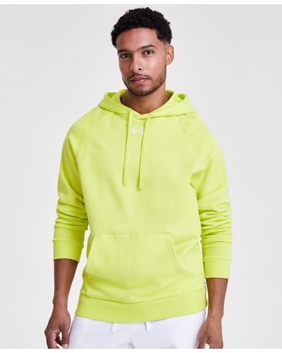 Under Armour Rival Logo Embroidered Fleece Hoodie - Yellow