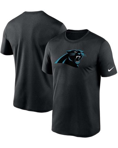 Nike Big And Tall Carolina Panthers Logo Essential Legend Performance T-shirt - Black