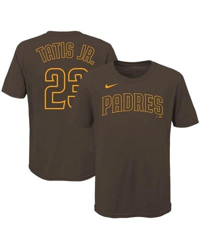 Nike San Diego Padres Name And Number Player T-shirt Fernando Tatis Jr. - Brown