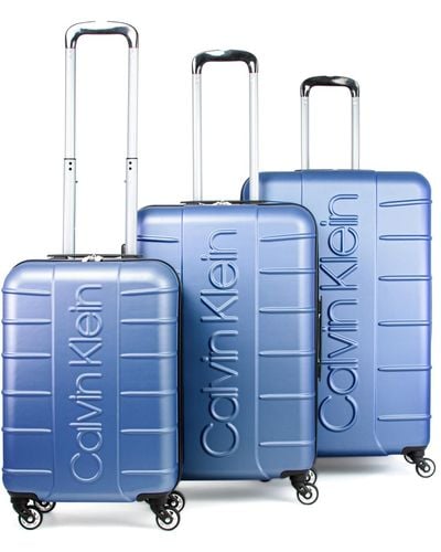 Calvin Klein Bowery Hard Side luggage Set - Blue