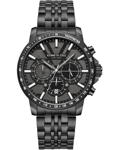 Kenneth Cole Chronograph Stainless Steel Bracelet Watch 44mm - Gray