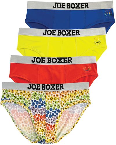 Joe Boxer Rainbow Lickies Performance Briefs - Blue