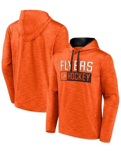 Fanatics Philadelphia Flyers Close Shave Pullover Hoodie - Orange