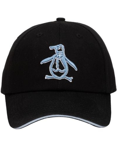 Original Penguin Cotton Twill Low Profile Baseball Golf Cap - Black