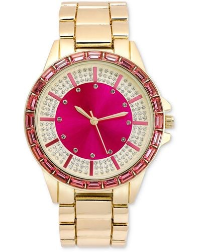 INC International Concepts Gold-tone Bracelet Watch 40mm - Pink