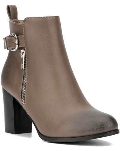 New York & Company Angie Bootie - Brown