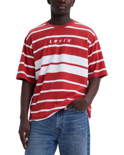 Levi's Relaxed-fit Half-sleeve T-shirt - Red