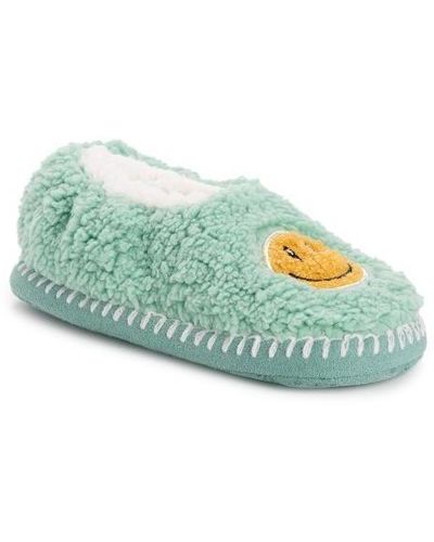 Muk Luks Sherpa Smiley Ballerina - Black