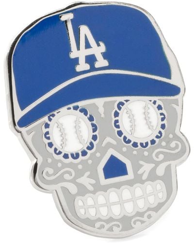 MLB Los Angeles Dodgers Sugar Skull Lapel Pin - Blue