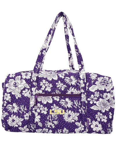 Vera Bradley Large Duffel, Signature Cotton, Lilac Tapestry in