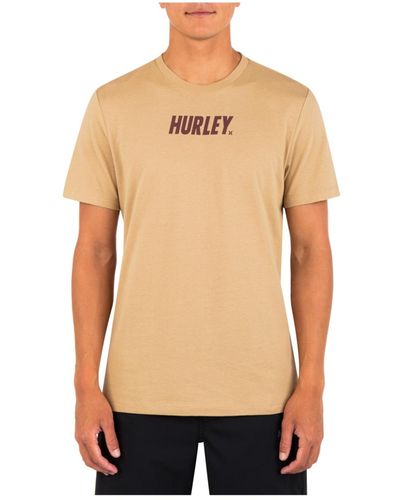 Hurley Everyday Explore Fastlane Short Sleeve T-shirt - Natural
